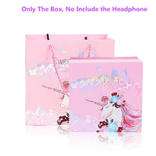Load image into Gallery viewer, Cute Unicorn Wired Headphone With Microphone Girls
